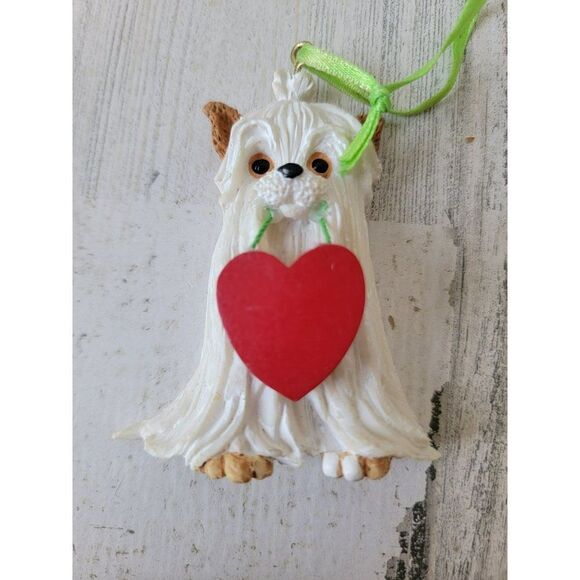 Kurt S Adler white Shih Tzu dog pet ornament Xmas decor - Picture 2 of 4